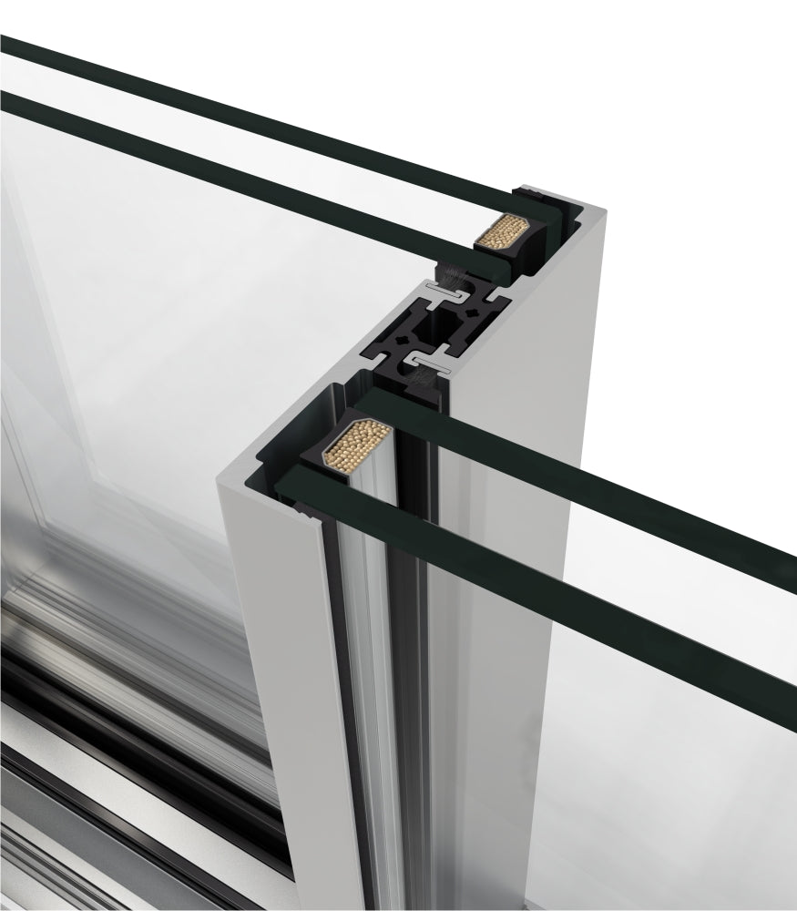 Nexo Aluminium Cor Vision Patio Door — 3 Pane