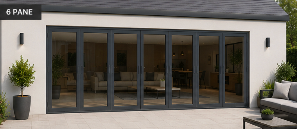 Nexo Aluminium Bifold Door — 6 Panel