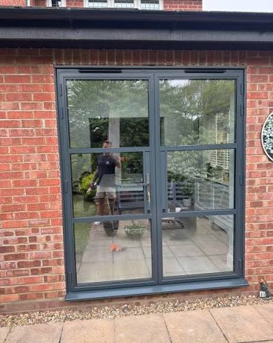 Nexo Steel-Look Heritage Aluminium French Doors