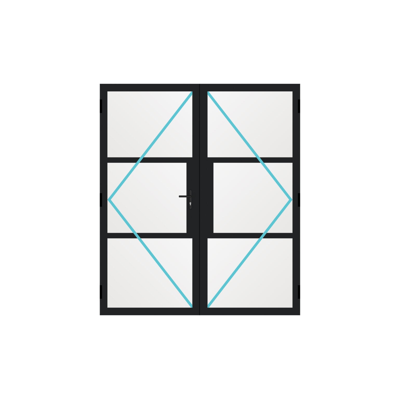 Nexo Steel-Look Heritage Aluminium French Doors