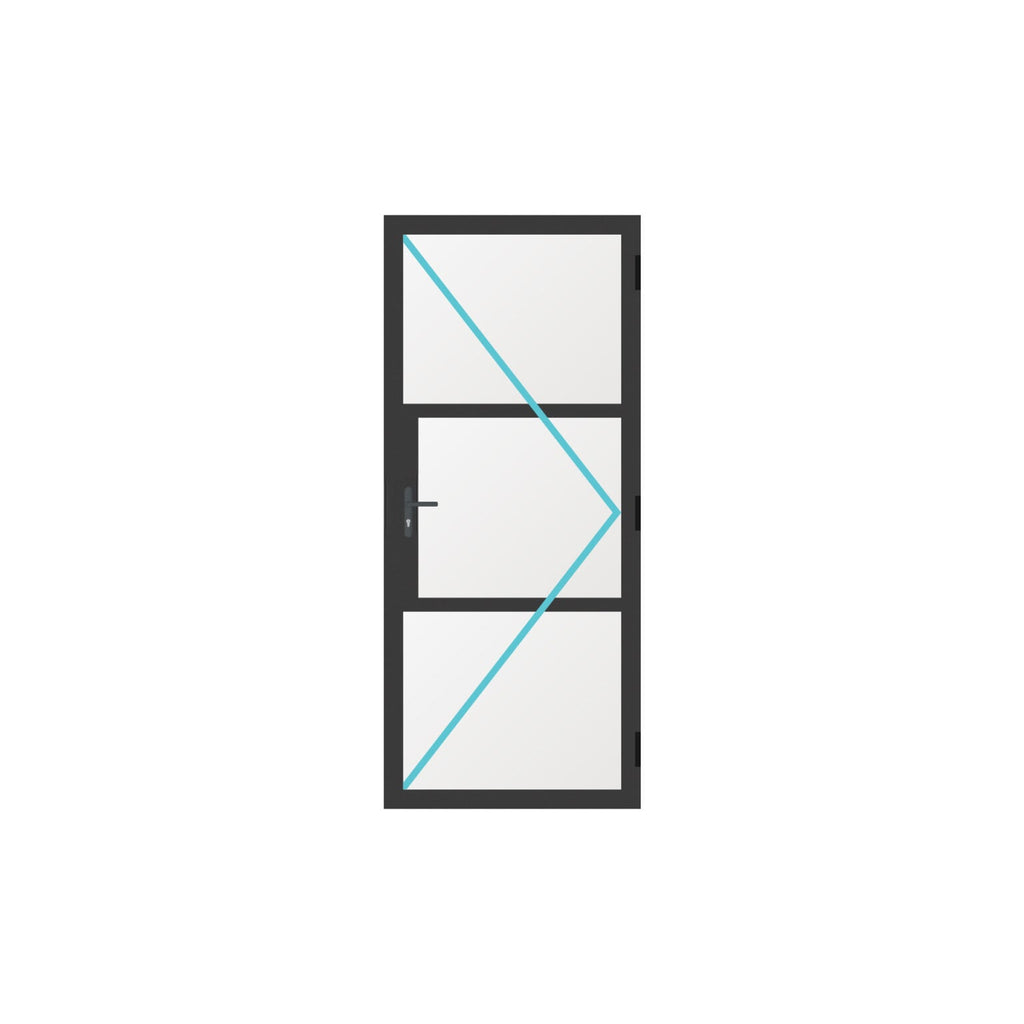 Nexo Steel-Look Heritage Aluminium Single Door
