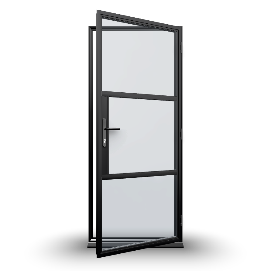 Nexo Steel-Look Heritage Aluminium Single Door